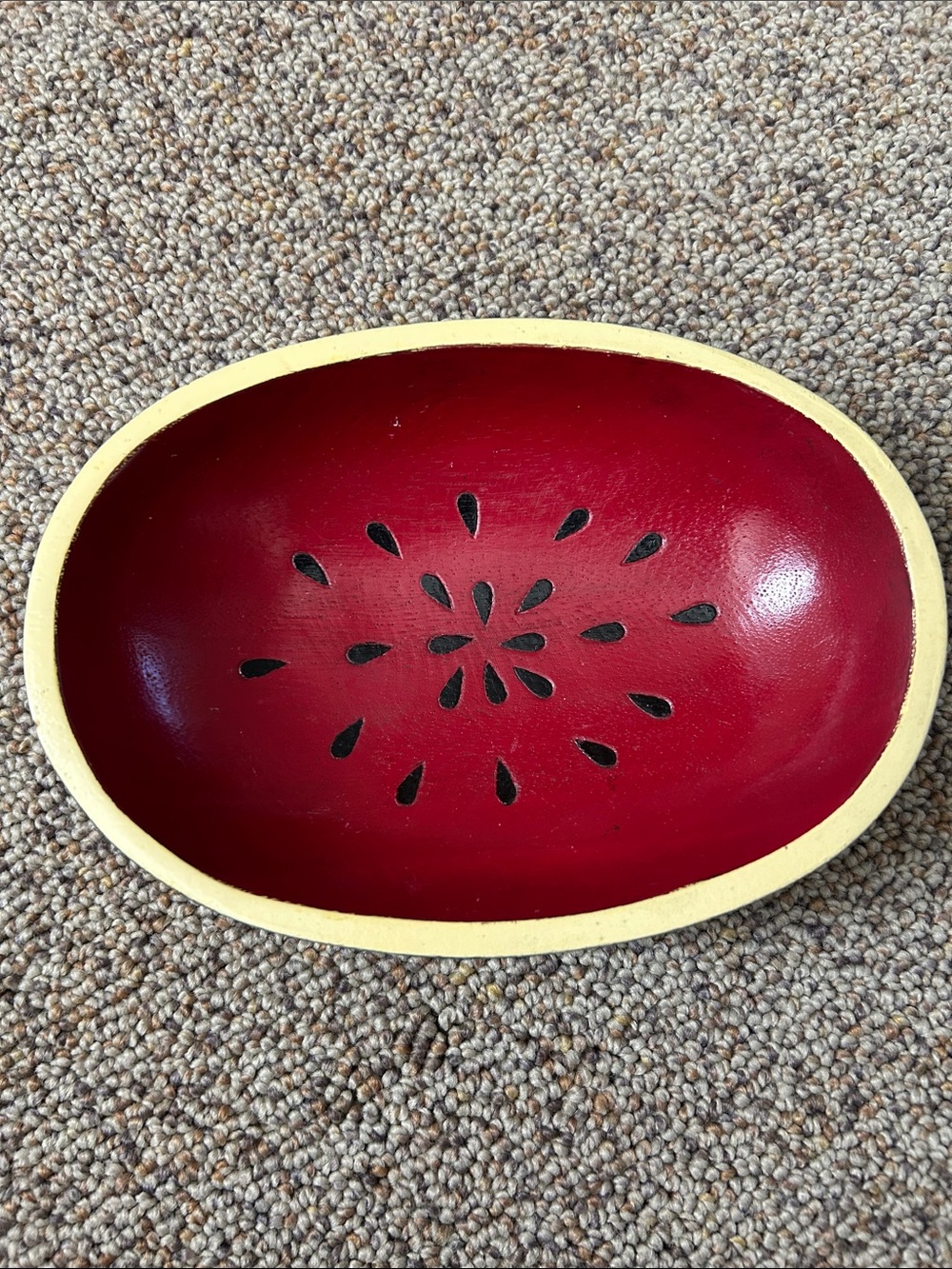 Wooden Watermelon Bowl small cottage core